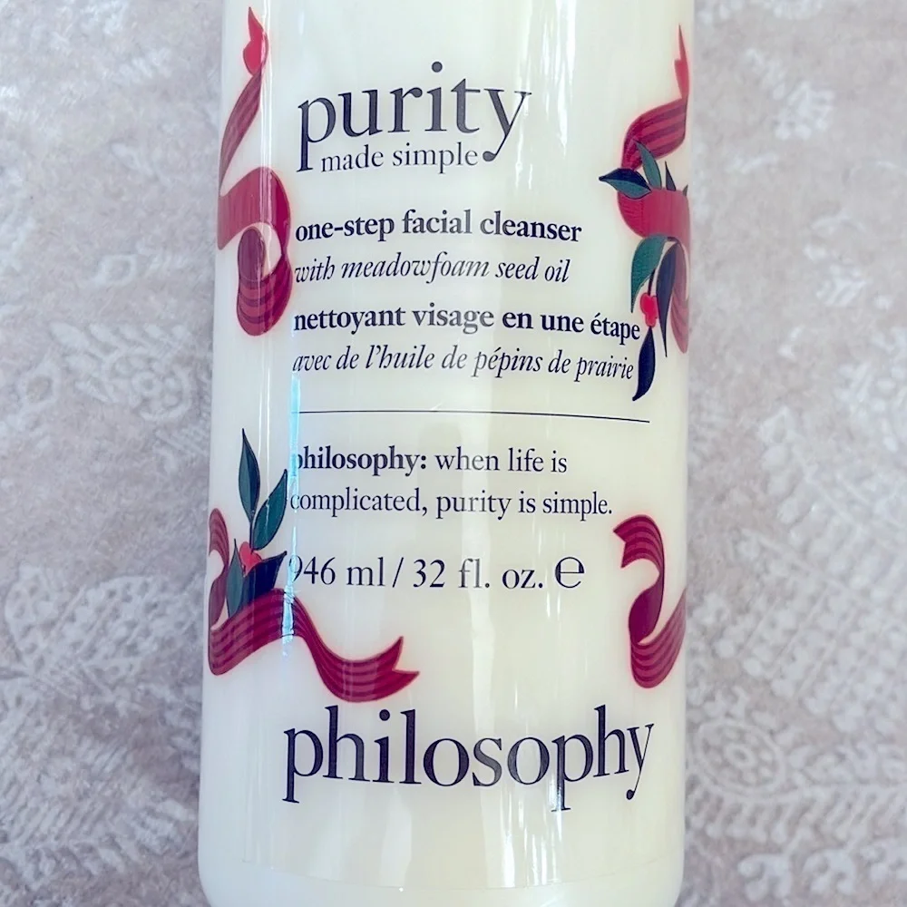 Brand New Philosophy Purity One-Step Facial Cleanser Large 32 oz Pump Christmas